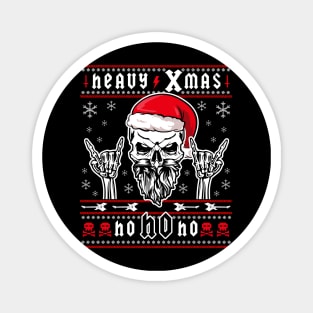 HEAVY METAL CHRISTMAS UGLY SWEATER - Deathmetal, Grunge, Headbanger, Headbanging, Rock Christmas Gift Black Metal METALHEAD! Magnet